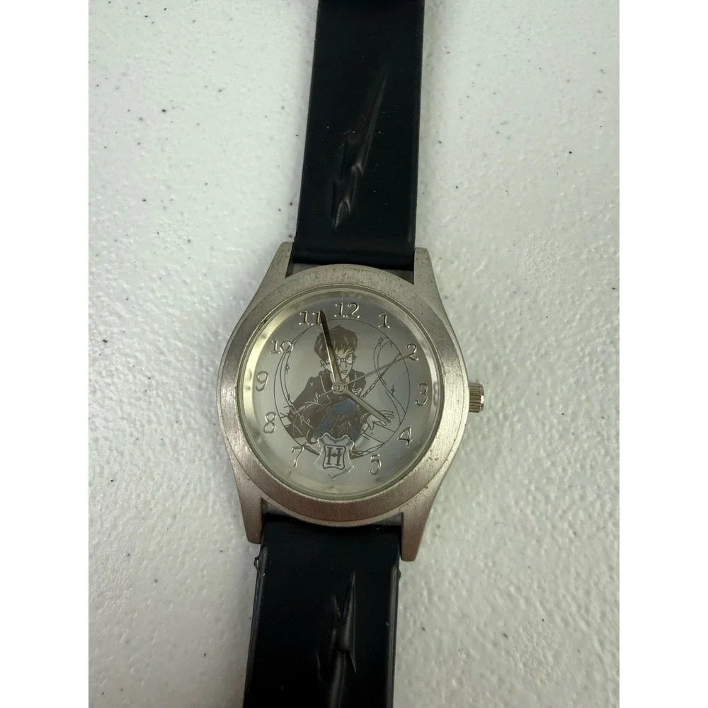 2 Boy's Men's Wristwatch Watch Harry Potter 2001 HP0021 by SII Silver Black Band